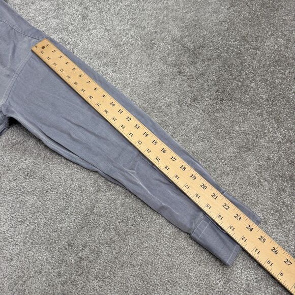 Brooks Brothers Vintage 90s Dress Shirt Mens 16.5 34 Blue Twill Egyptian Cotton - Picture 13 of 14